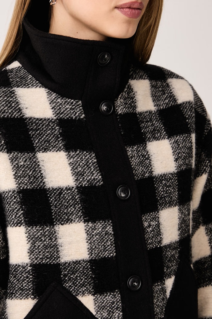 CFWWOS2029FRUT5488 kurtka przejściowa damska z wełną Woolrich CFWWOS2029FRUT5488 beżowy