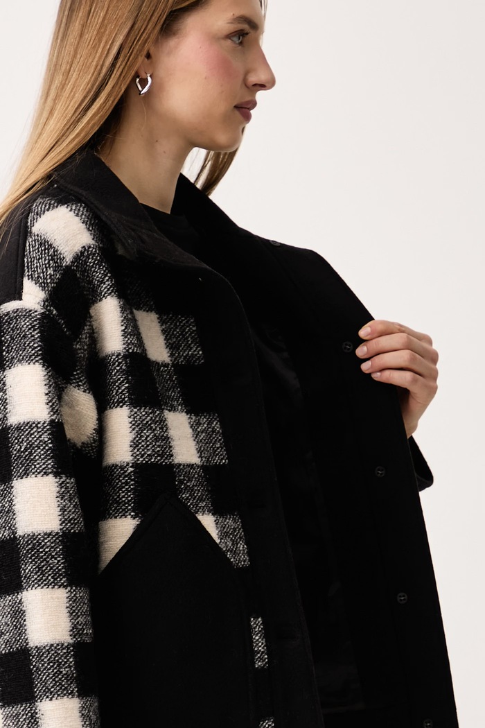 Woolrich CFWWOS2029FRUT5488 kurtka przejściowa damska z wełną CFWWOS2029FRUT5488