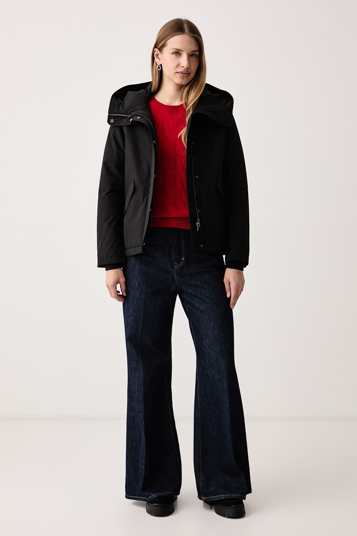 Woolrich CFWWOU2075FBUT0001 kurtka puchowa damska CFWWOU2075FBUT0001 czarny AW26
