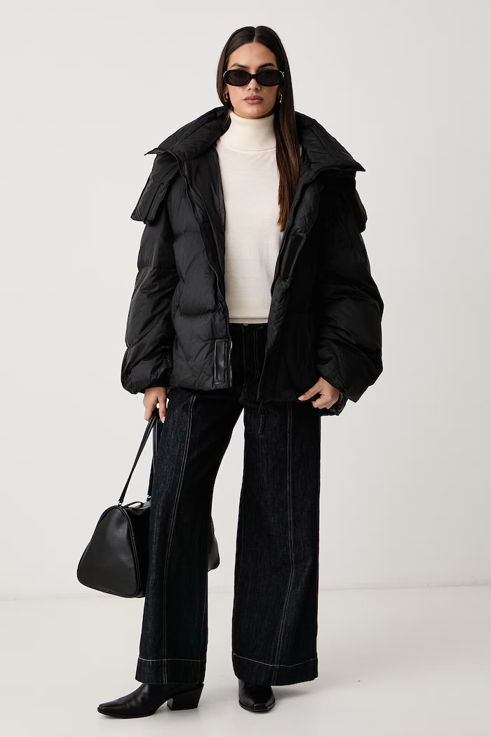 Haveone Kurtka puchowa damska KCT.R012 czarny AW26