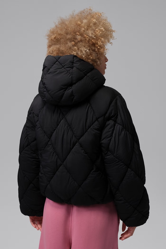 Jordan Kurtka pikowana damska Brooklyn IM7234.010 czarny AW26