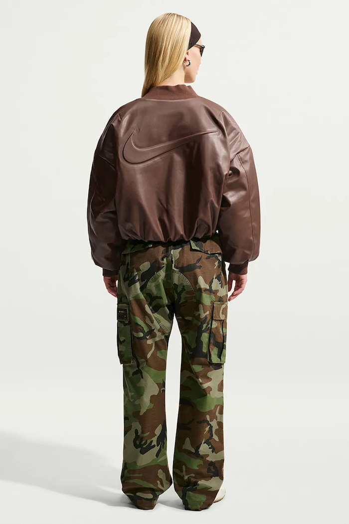 Nike Sportswear Bomberka damska z imitacji skóry Therma-FIT IF5903.259 brązowy AW26