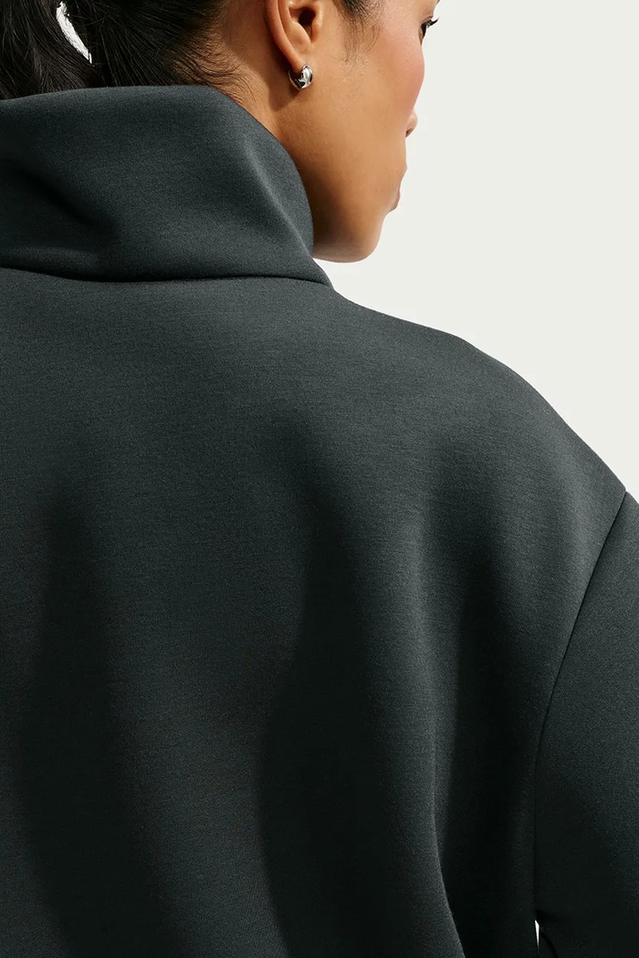 Kurtka oversize damska z modalem Nike Sportswear czarny IX7055.010