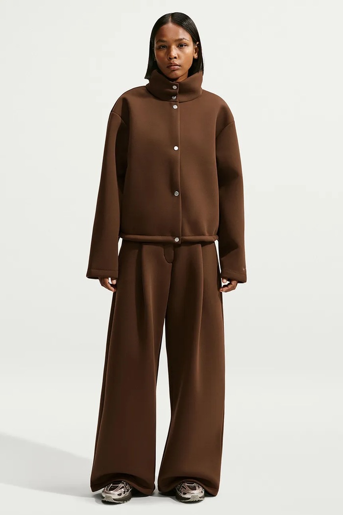 Nike Sportswear Kurtka oversize damska z modalem brązowy IX7055.259
