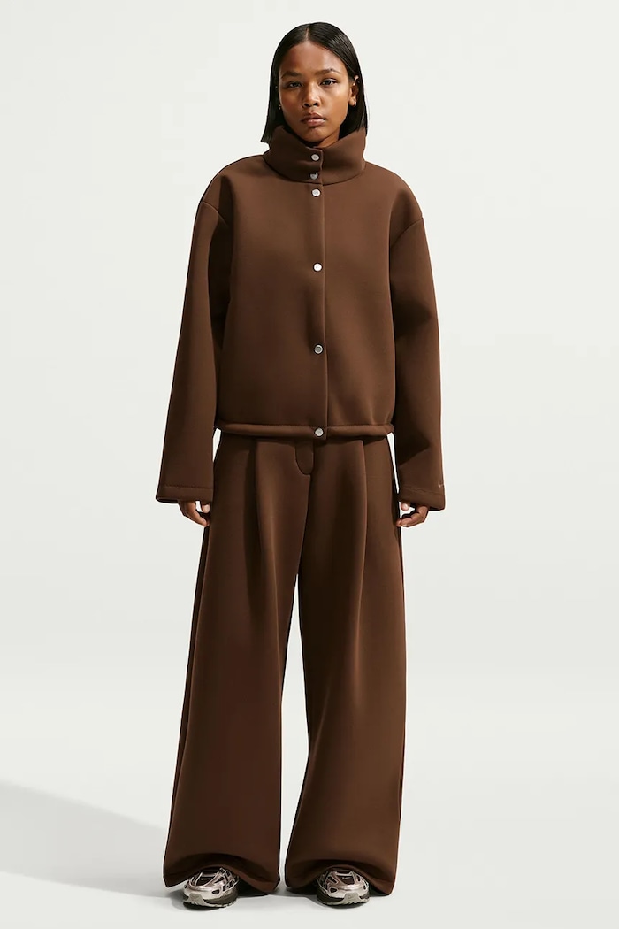 Nike Sportswear Kurtka oversize damska z modalem brązowy IX7055.259