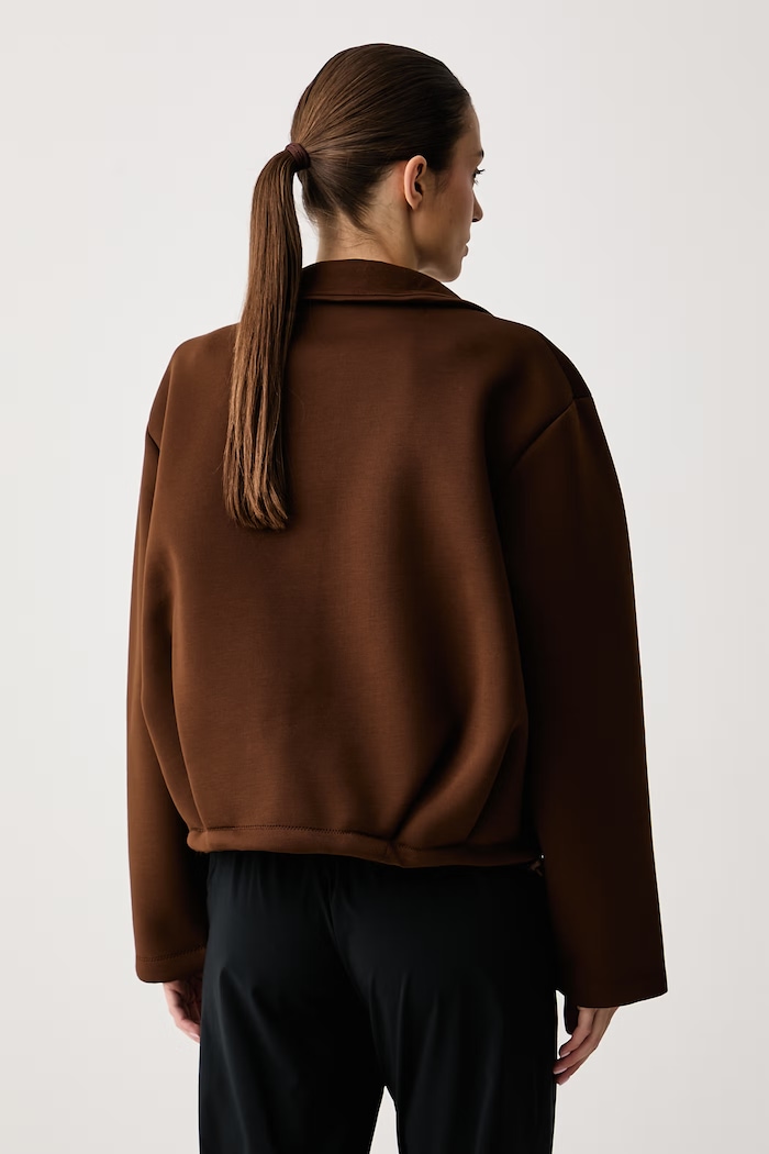 Oblečenie Nike Sportswear Bunda oversize dámska s modalom IX7055.259 hnedá
