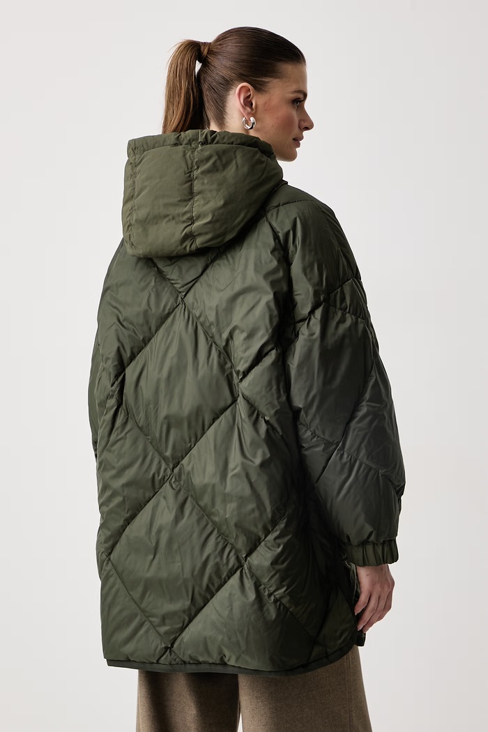 Kurtka puchowa dwustronna damska WKDANCORA Weekend Max Mara 2625496102600 zielony