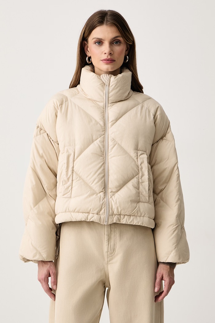 Weekend Max Mara Kurtka puchowa damska WKDEDITO beżowy 2625486022600