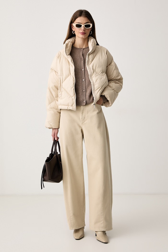 Weekend Max Mara Kurtka puchowa damska WKDEDITO 2625486022600 beżowy AW26