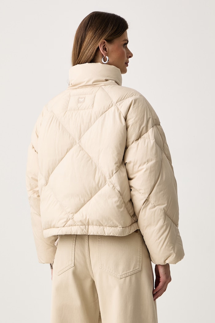 Odzież Weekend Max Mara Kurtka puchowa damska WKDEDITO 2625486022600 beżowy