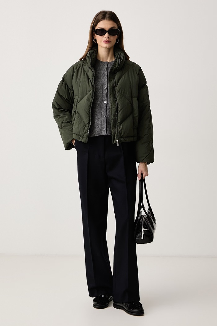 Weekend Max Mara Kurtka puchowa damska WKDEDITO 2625486022600 zielony AW26
