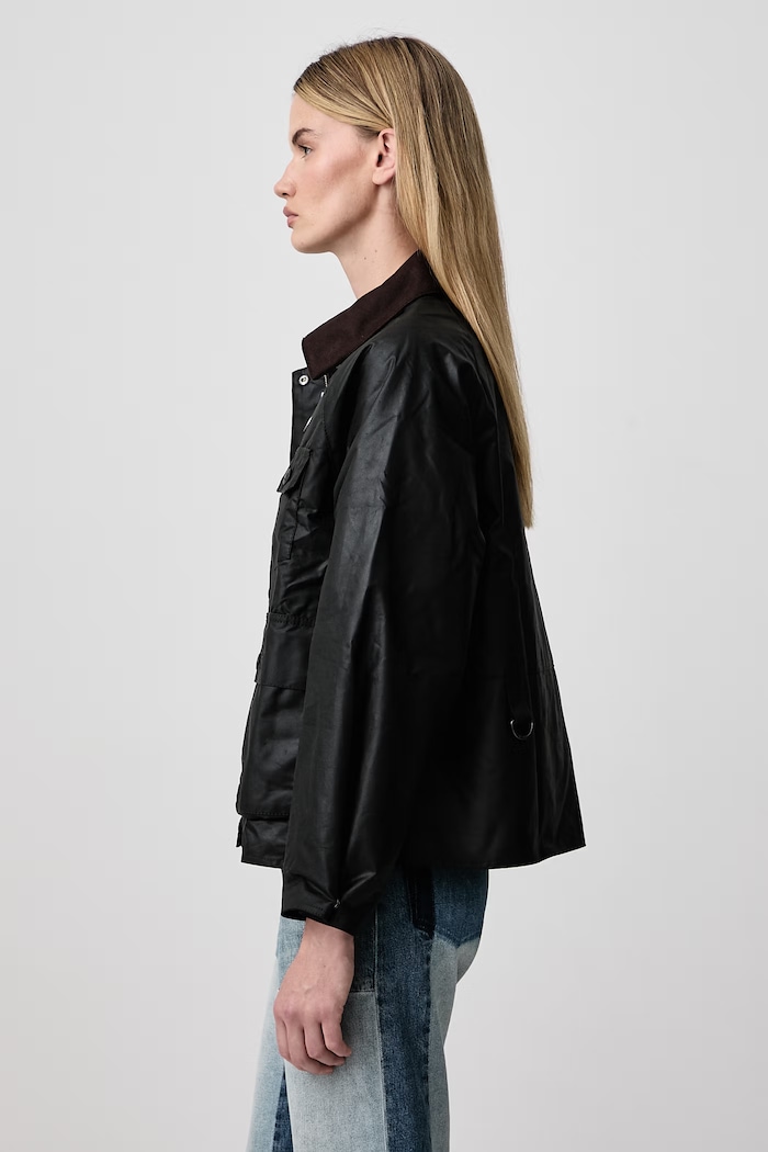 X A.P.C коротка куртка жіноча вощена Barbour LWX1598SG91 зелений