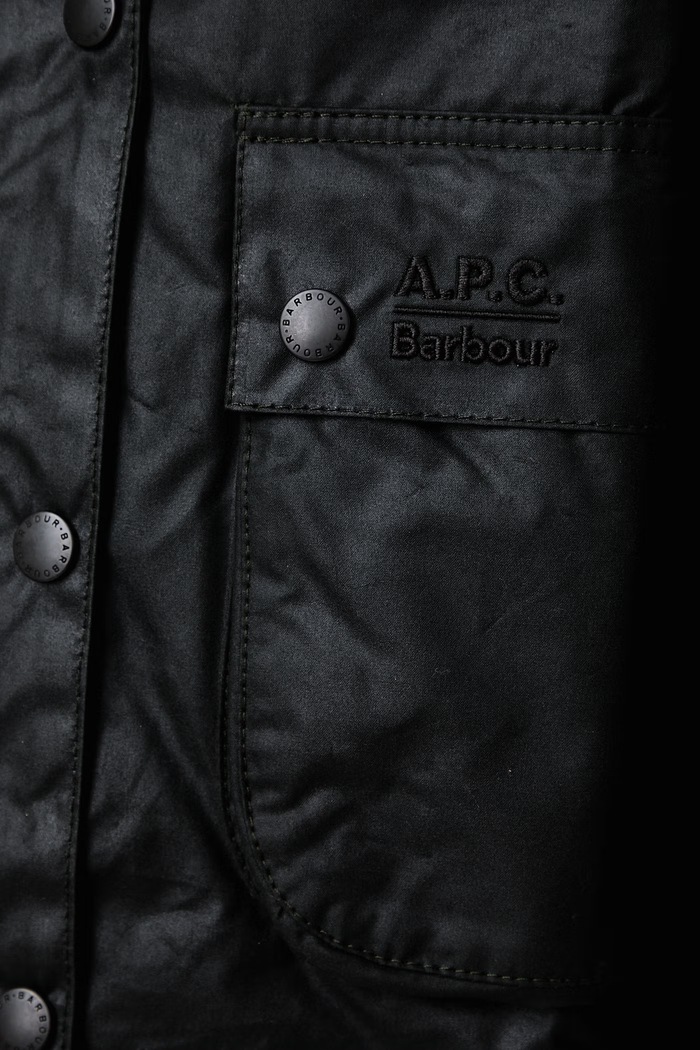 Barbour X A.P.C коротка куртка жіноча вощена LWX1598SG91