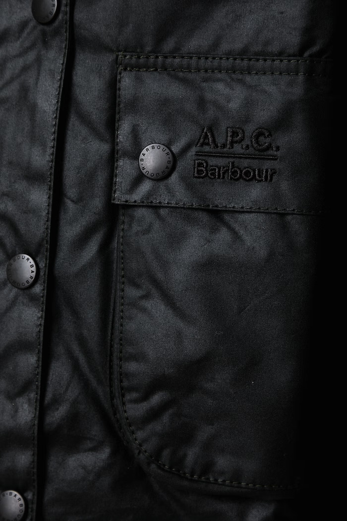 Barbour X A.P.C коротка куртка жіноча вощена LWX1598SG91