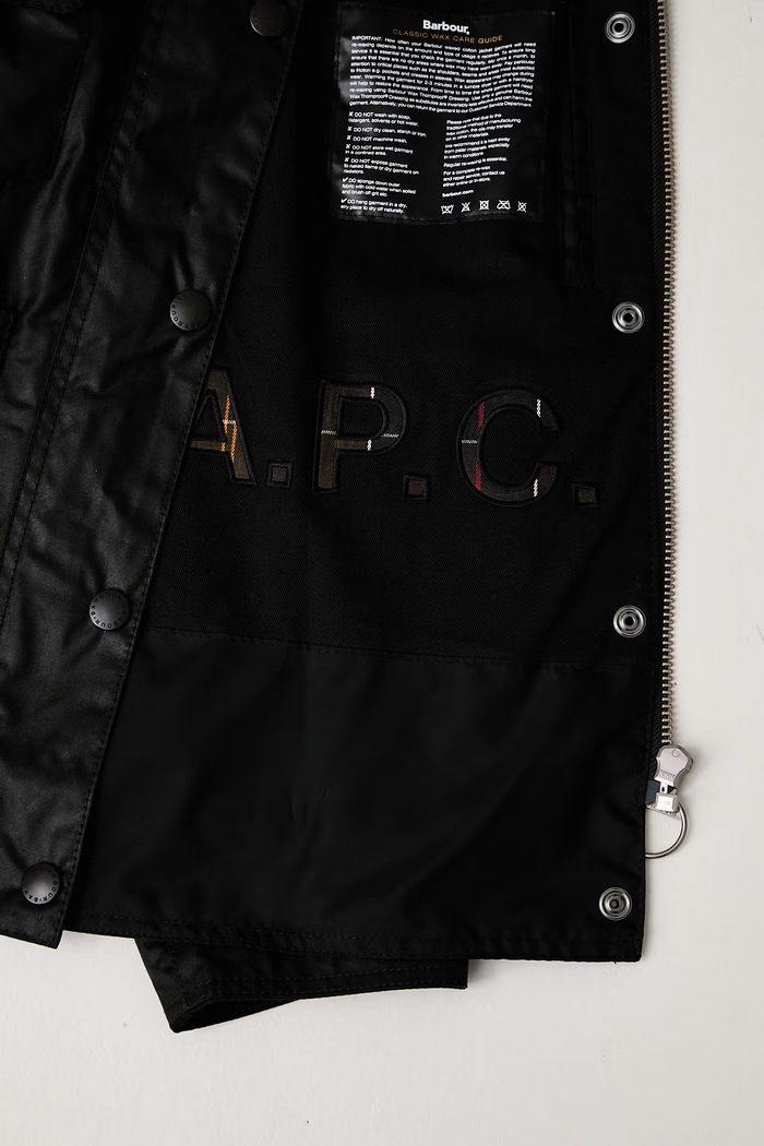 Barbour X A.P.C коротка куртка жіноча вощена LWX1598SG91