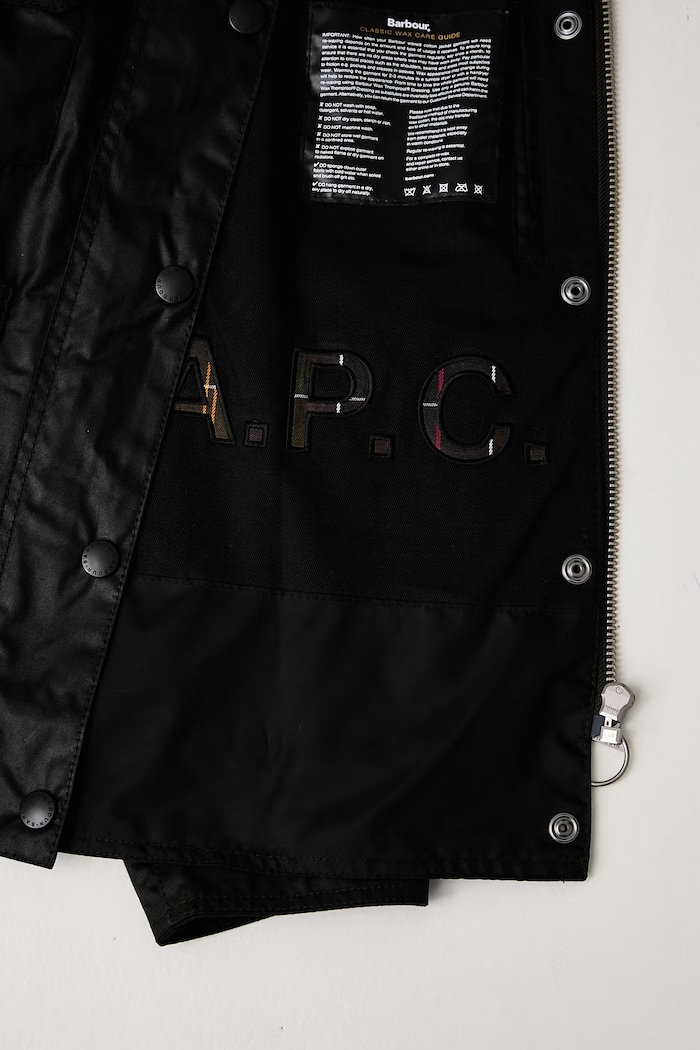 Barbour X A.P.C коротка куртка жіноча вощена LWX1598SG91
