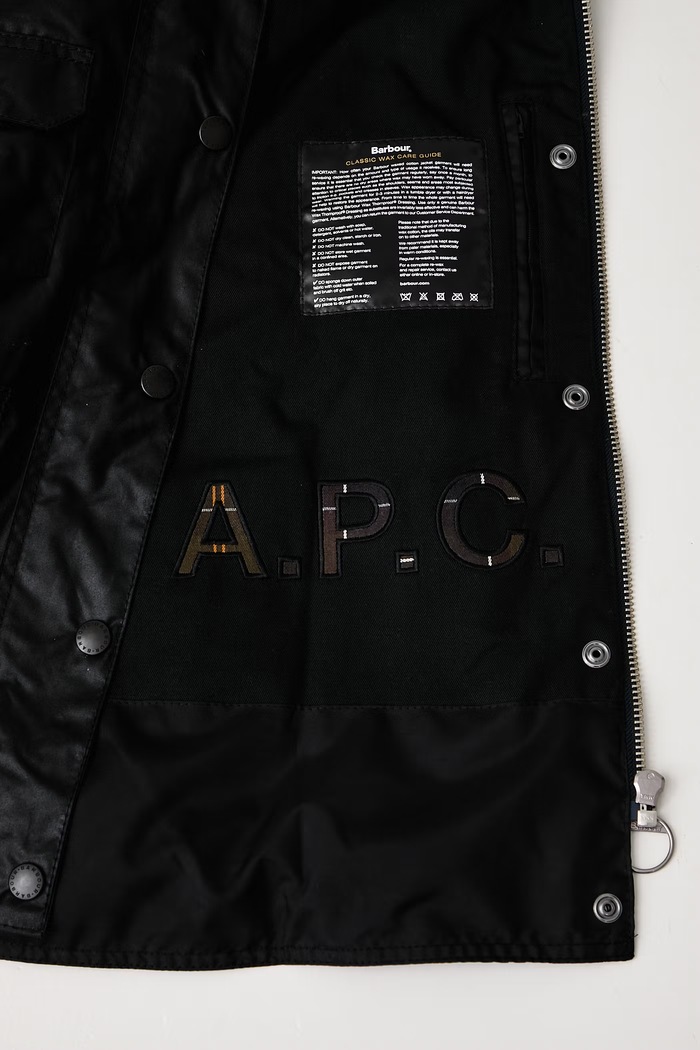 Barbour X A.P.C коротка куртка жіноча вощена LWX1598NY91