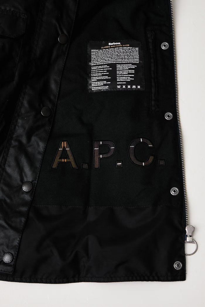 Barbour X A.P.C коротка куртка жіноча вощена LWX1598NY91