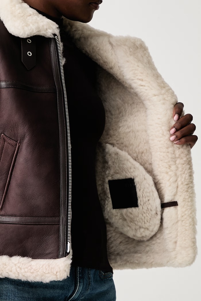 AllSaints Μπουφάν γυναικείο δερμάτινο LOREL W032LF