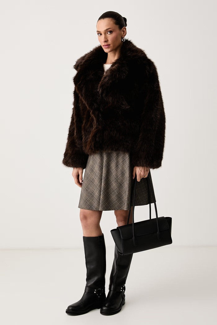 Aldo Cappotto in pelliccia sintetica da donna MOCKA MOCKA.201 marrone AW26