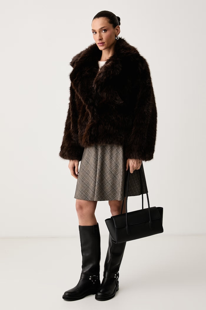 Aldo Cappotto in pelliccia sintetica da donna MOCKA MOCKA.201 marrone AW26