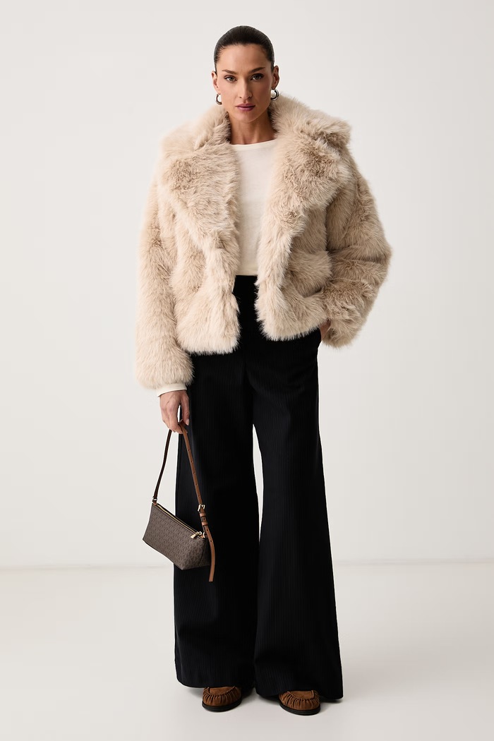 Aldo Cappotto in pelliccia sintetica da donna SAVANAA SAVANAA.240 beige AW26