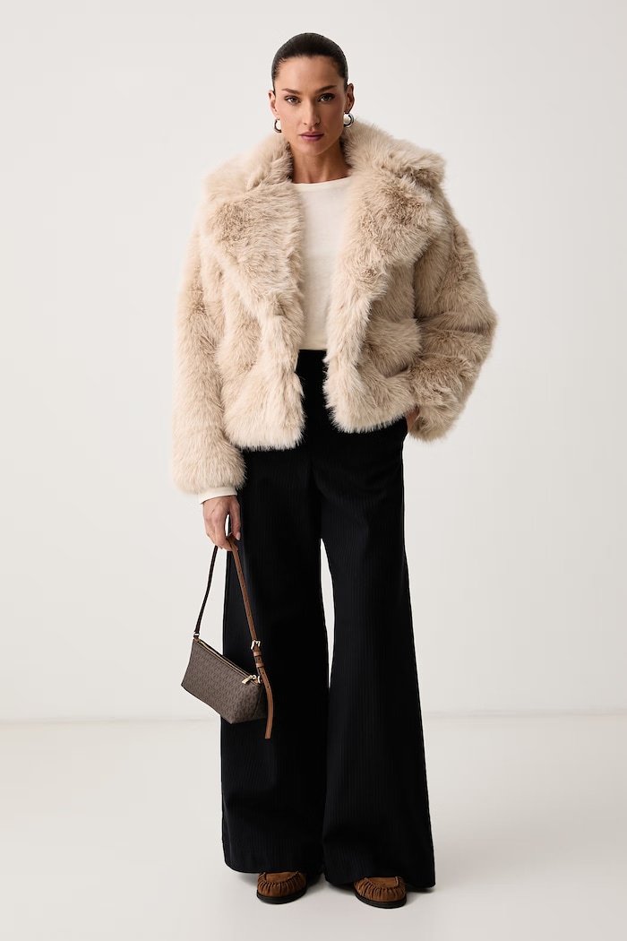 Aldo Cappotto in pelliccia sintetica da donna SAVANAA SAVANAA.240 beige AW26