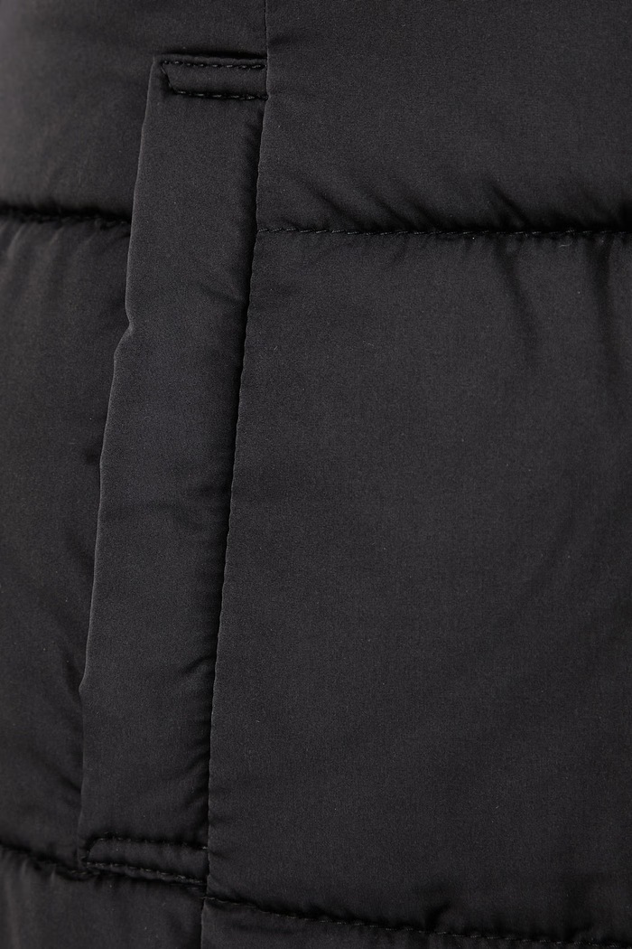 Kurtka zimowa damska Longline Square Quilt U.S. Polo Assn. czarny WUP1639