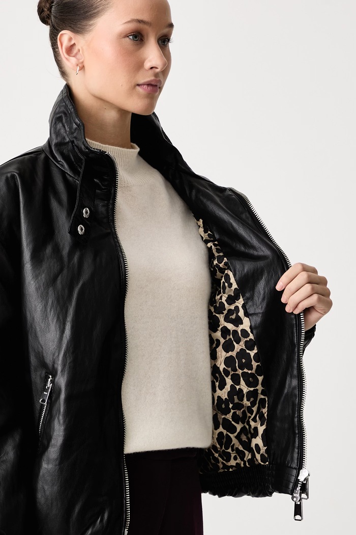 DKNY Kurtka damska z imitacji skóry DLEMPZ35