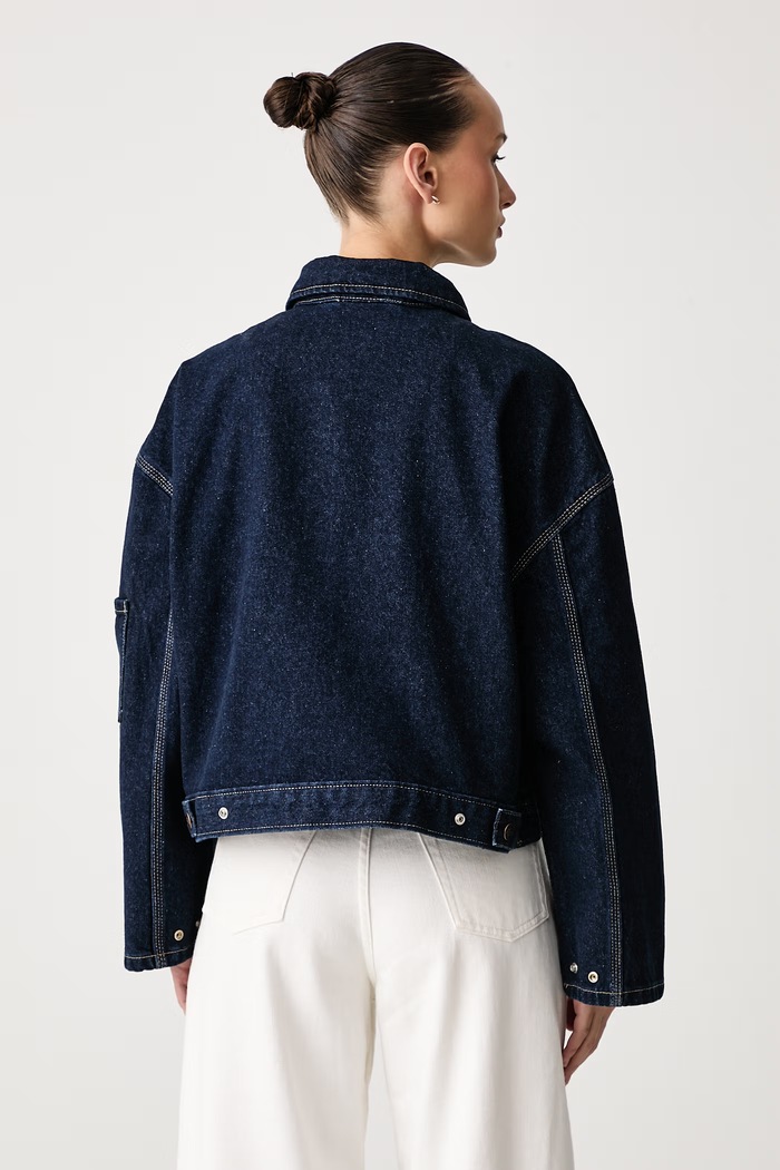 Odzież Dickies Kurtka damska jeansowa DK0A8D9IRIN1 granatowy