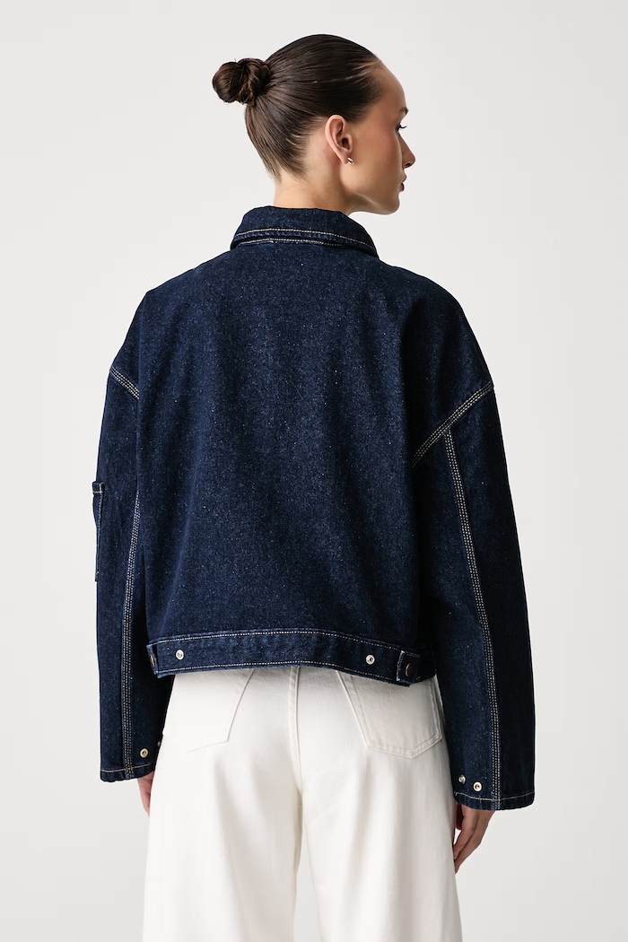 Odzież Dickies Kurtka damska jeansowa DK0A8D9IRIN1 granatowy