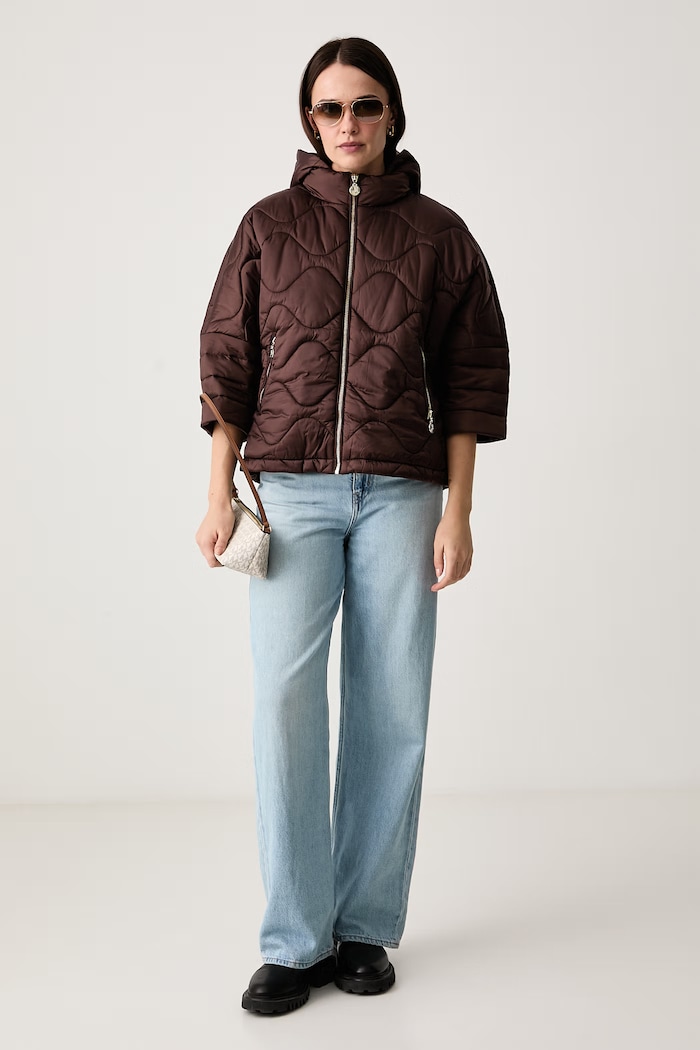 Joseph Ribkoff Kurtka pikowana damska 264604 brązowy AW26