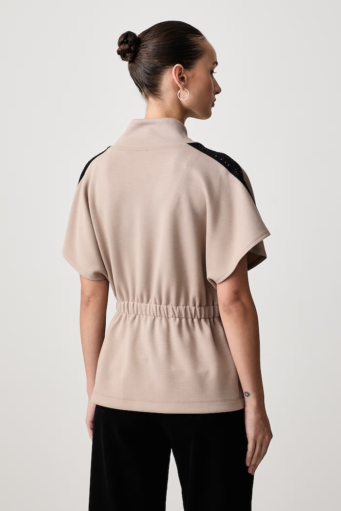Odzież Joseph Ribkoff Bluza damska z wiskozą 264624 beżowy