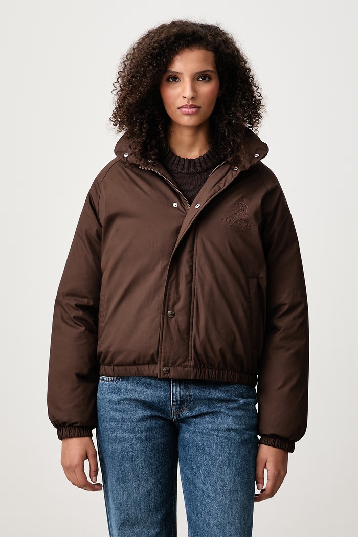 Sporty & Rich Vendome Snow kurtka puchowa damska brązowy OW06383205BR03