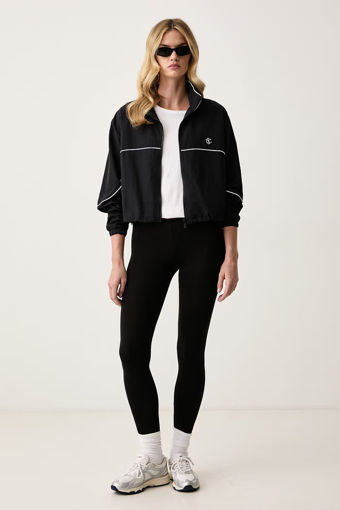 Le Privé Krótka kurtka damska VARSITY JACKET LP00700 czarny AW26