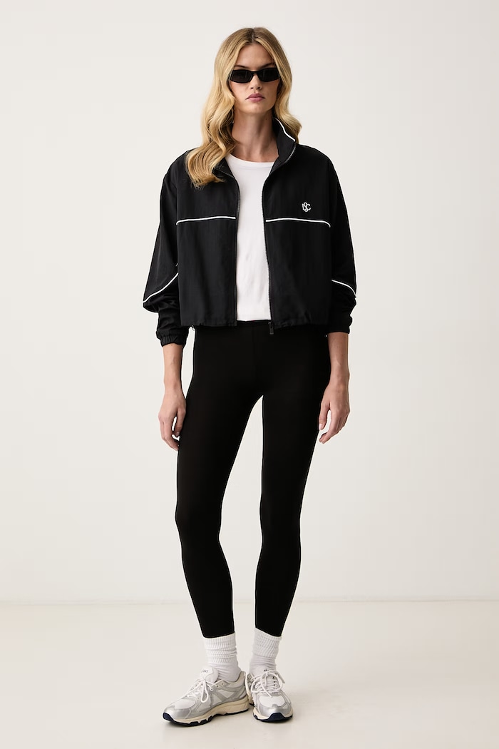 Le Privé Krótka kurtka damska VARSITY JACKET LP00700 czarny AW26