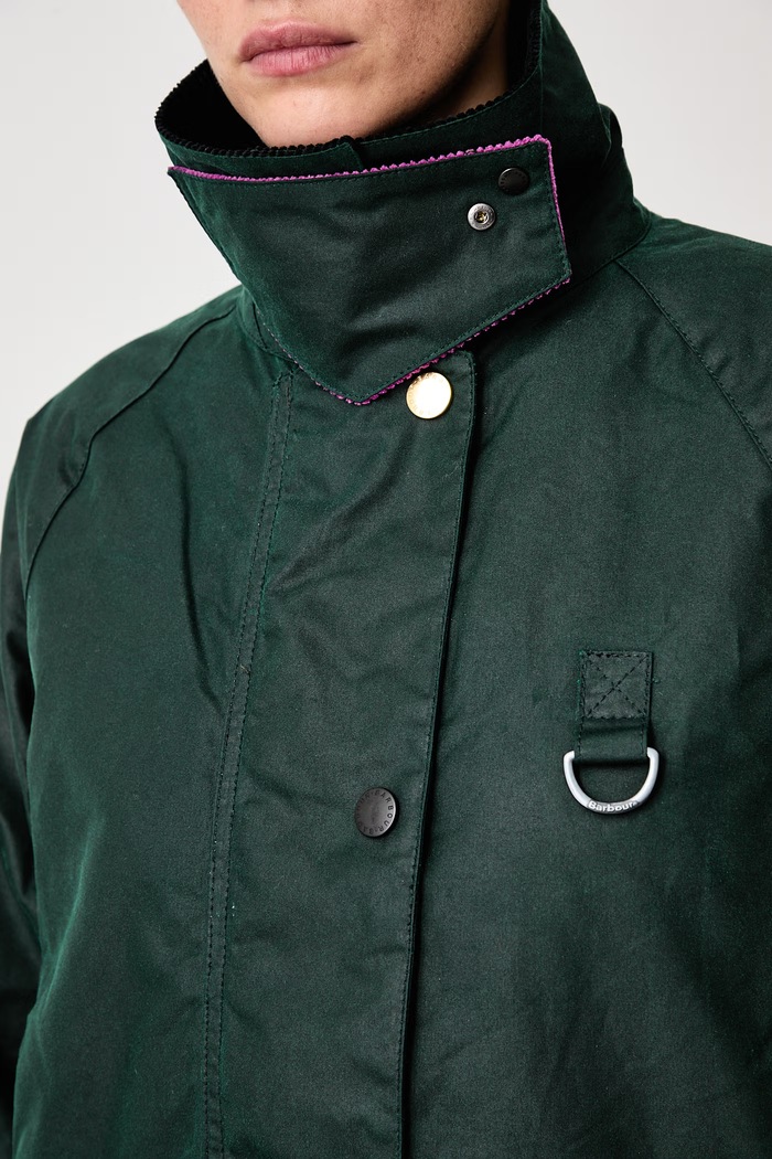 Barbour X PAUL SMITH kurtka przejściowa damska woskowana LWX1600GN75