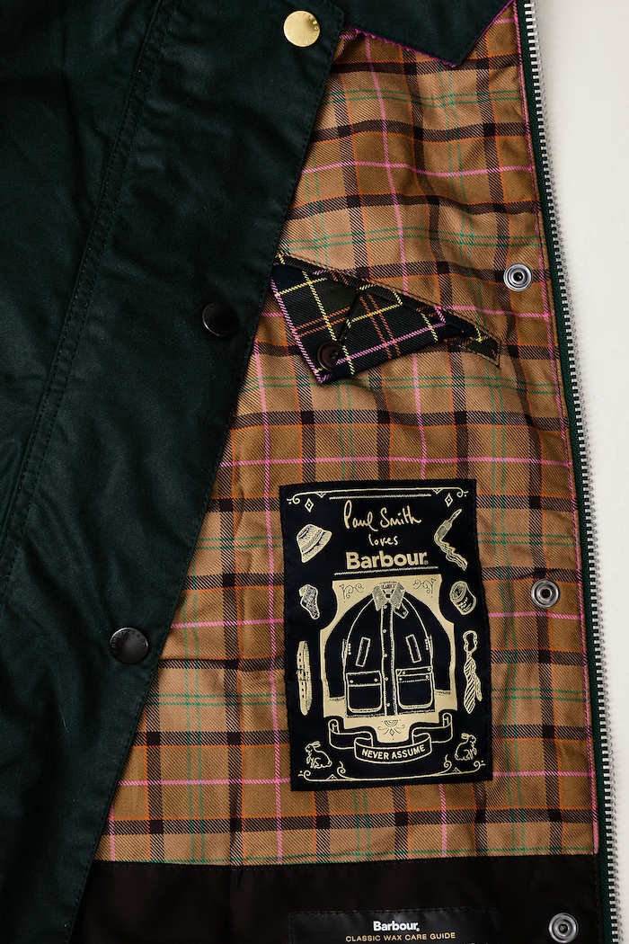 Barbour X PAUL SMITH kurtka przejściowa damska woskowana LWX1600GN75