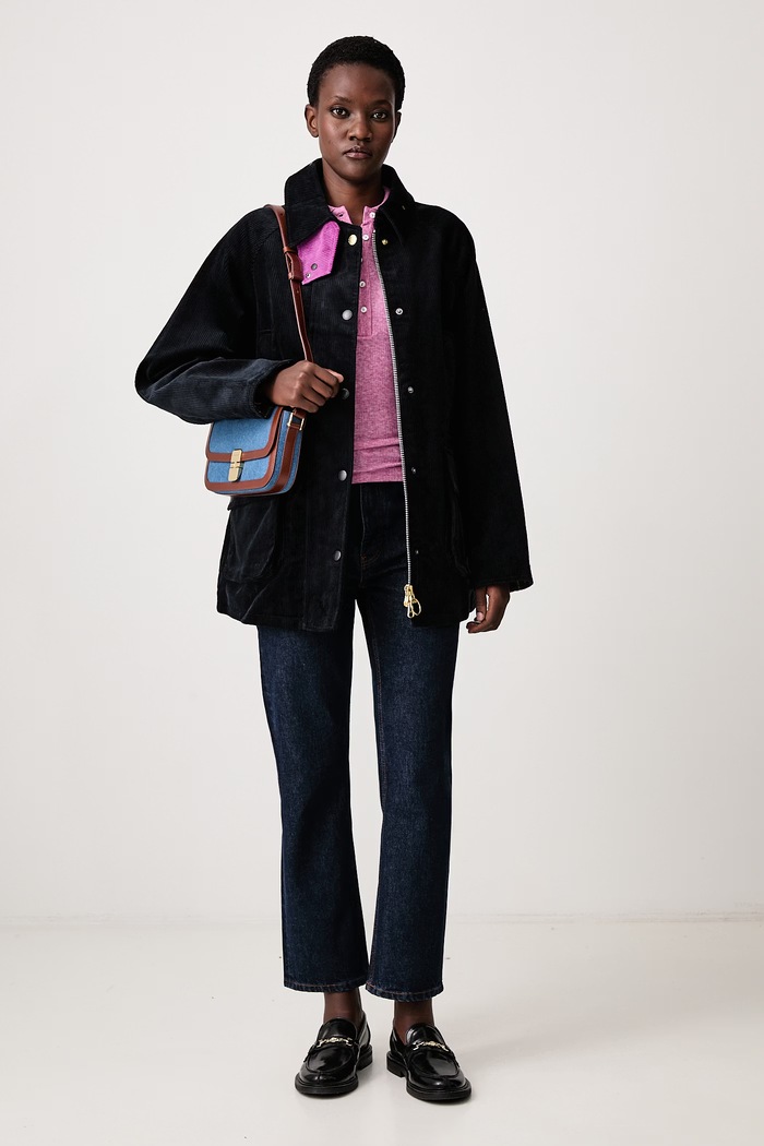 Barbour X PAUL SMITH jacket Women's corduroy LCA0433NY91 navy AW26