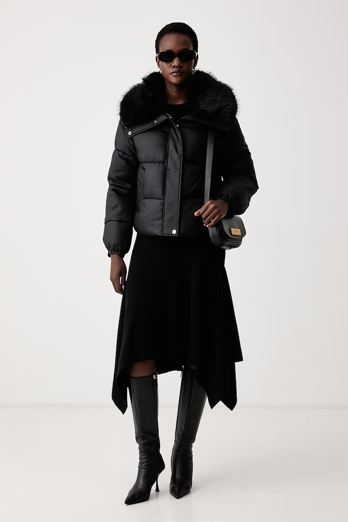 MICHAEL Michael Kors Kurtka pikowana damska 77G7543M42 czarny AW26