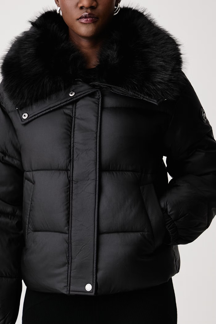 Kurtka pikowana damska MICHAEL Michael Kors 77G7543M42 czarny