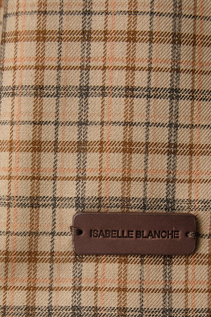 Krótka kurtka damska Isabelle Blanche brązowy IS26FW.J036.T009