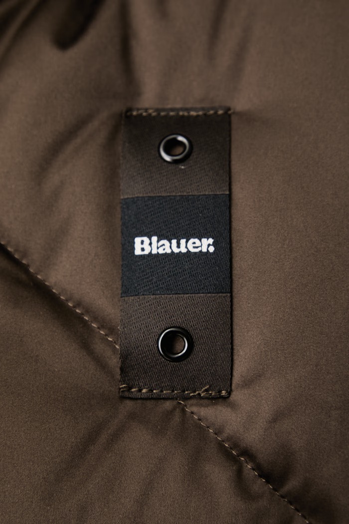 Bezrękawnik puchowy damski Blauer brązowy BLDX03361