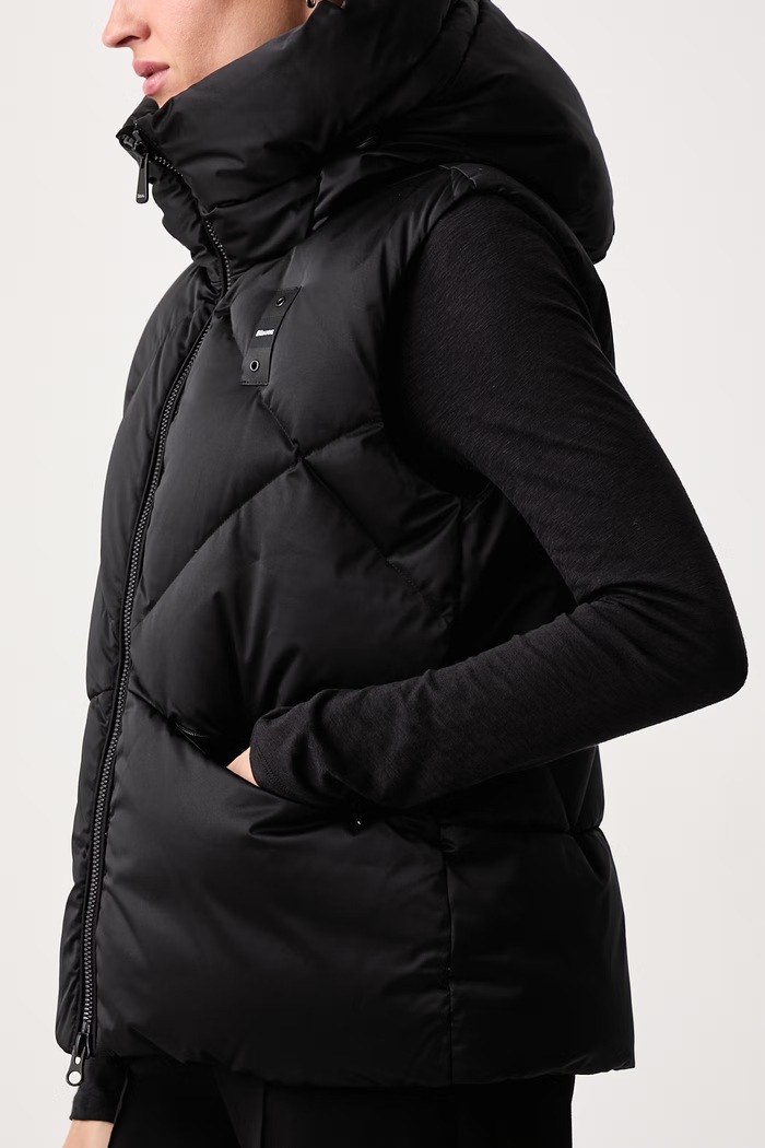 Bezrękawnik puchowy damski Blauer BLDX03361 czarny