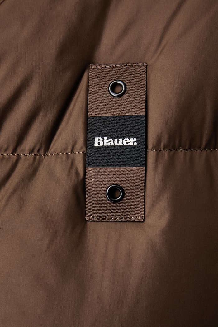 Kurtka puchowa damska Blauer brązowy BLDK03389