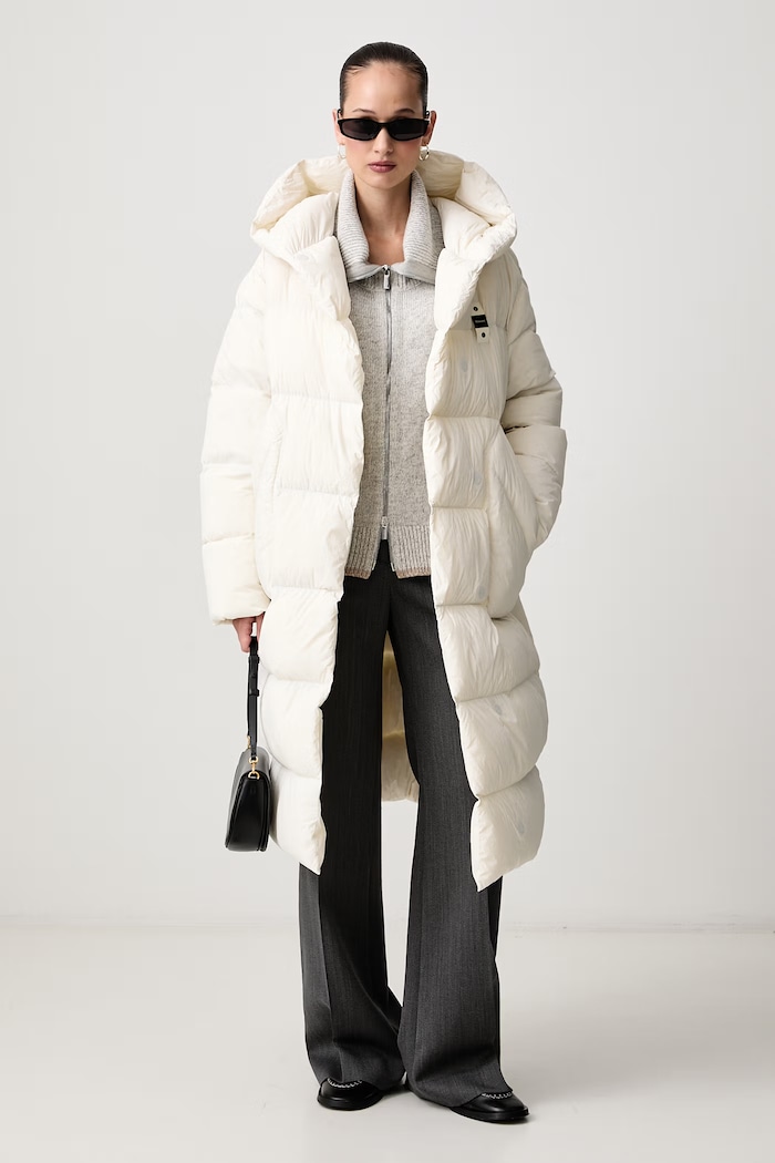 Blauer Kurtka puchowa damska BLDK03356 beżowy AW26