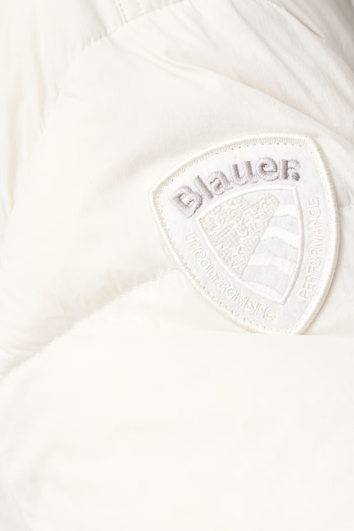 Kurtka puchowa damska Blauer beżowy BLDK03356