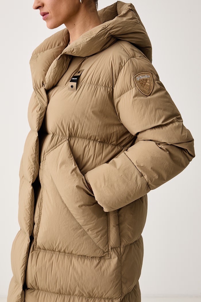 Kurtka puchowa damska Blauer BLDK03356 beżowy