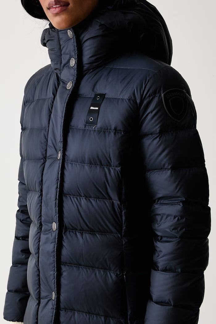 Kurtka puchowa damska Blauer BLDK03043 granatowy