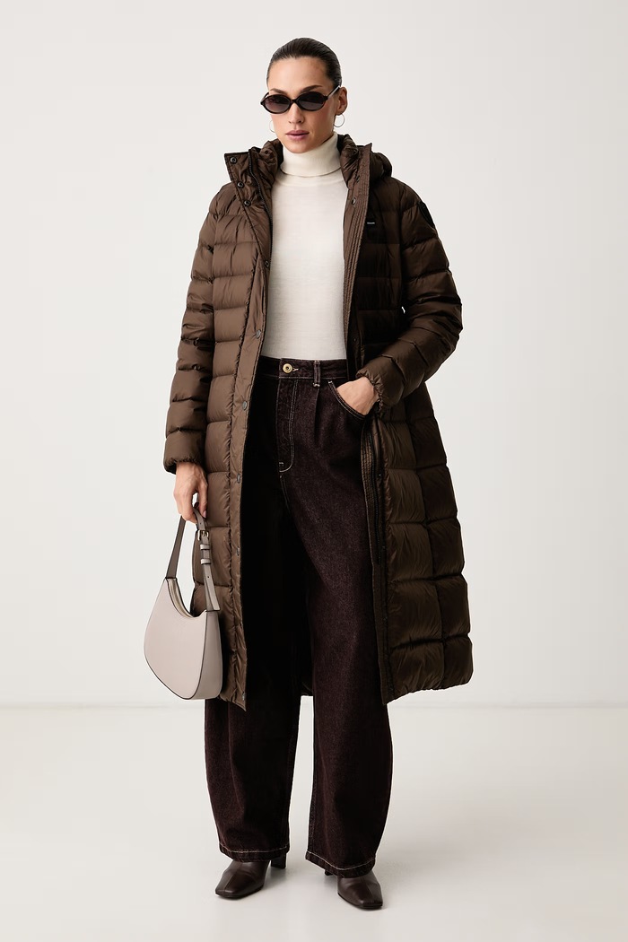 Blauer Kurtka puchowa damska BLDK03043 brązowy AW26